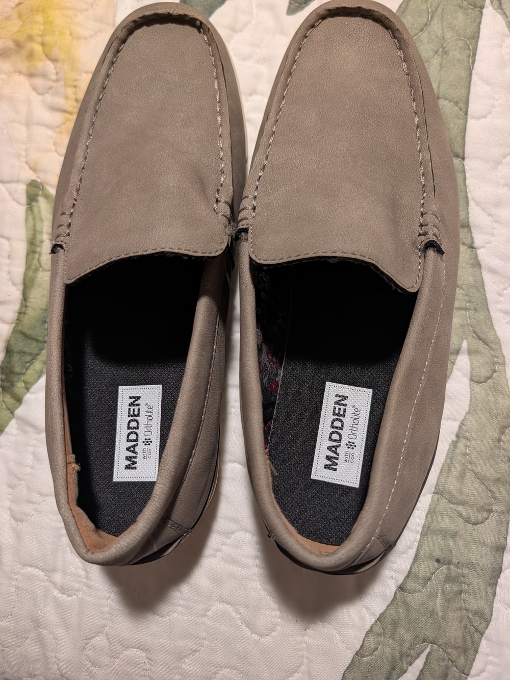 Madden Suede Slip-On Loafers in Taupe